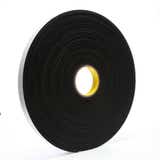 3M™ Vinyl Foam Tape 4508, Black, 25.4 mm x 32.9 m,, 125 mil
