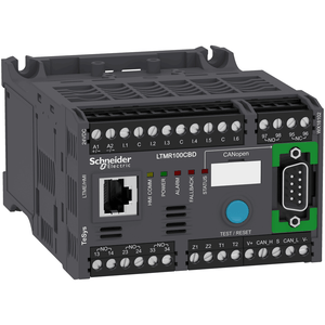 Motor Management, TeSys T, Motor Controller, CANopen, 6 Logic Inputs, 3 Relay Logic Outputs, 5 To 100A, 24 VDC