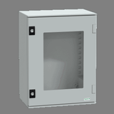 Wall-mounting Enclosure Polyester Monobloc IP66 H430xW330xD200mm Glazed Door.