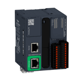 Logic Controller, Modicon M221, 16 IO Transistor PNP Ethernet Spring.