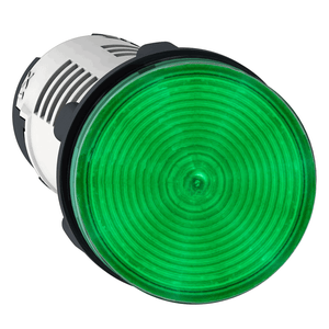 Harmony XB7, Monolithic Pilot Light, Plastic, Green, Ø22, Integral LED, 230…240 V AC