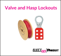 Panduit valve and hasp lockouts
