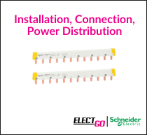 schneider installation,connection, power distribution